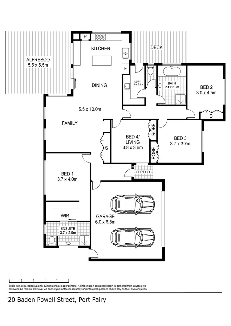 Floorplan of Homely house listing, 20 Baden Powell Drive, Port Fairy VIC 3284