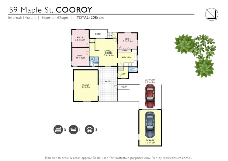 Floorplan of Homely house listing, 59 Maple Street, Cooroy QLD 4563
