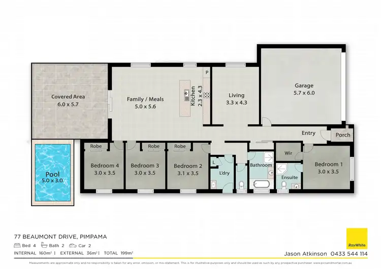 Floorplan of Homely house listing, 77 Beaumont Drive, Pimpama QLD 4209