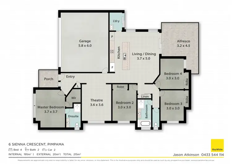 Floorplan of Homely house listing, 6 Sienna Crescent, Pimpama QLD 4209