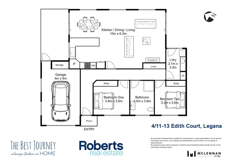 Floorplan of Homely house listing, 4/11-13 Edith Court, Legana TAS 7277