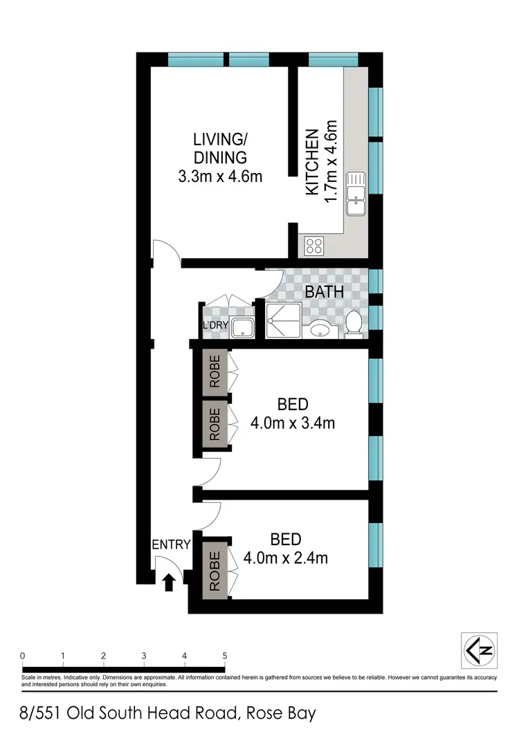 Floorplan of Homely apartment listing, 8/551 OLD SOUTH HEAD ROAD, Rose Bay NSW 2029