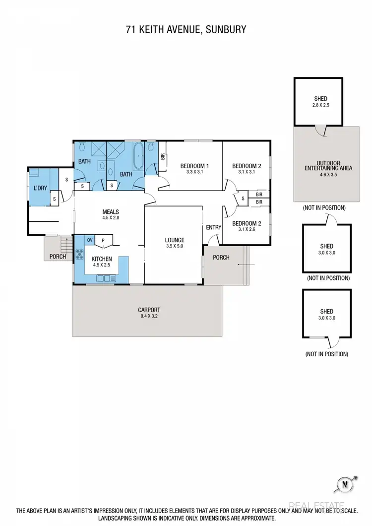 Floorplan of Homely house listing, 71 Keith Avenue, Sunbury VIC 3429