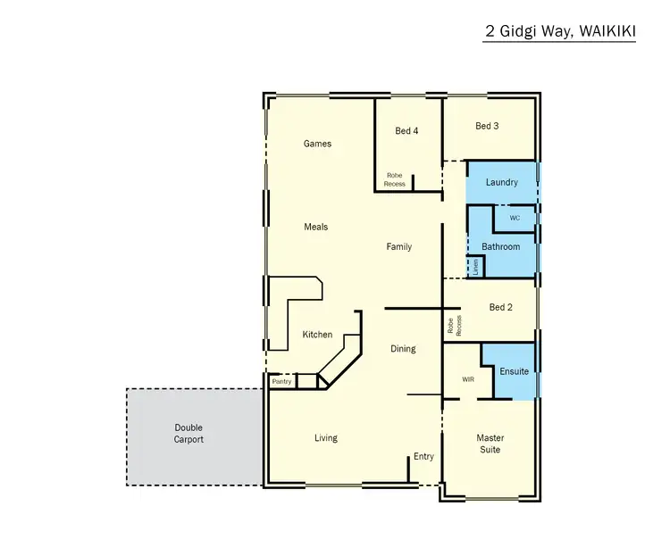 Floorplan of Homely house listing, 2 Gidgi Way, Waikiki WA 6169