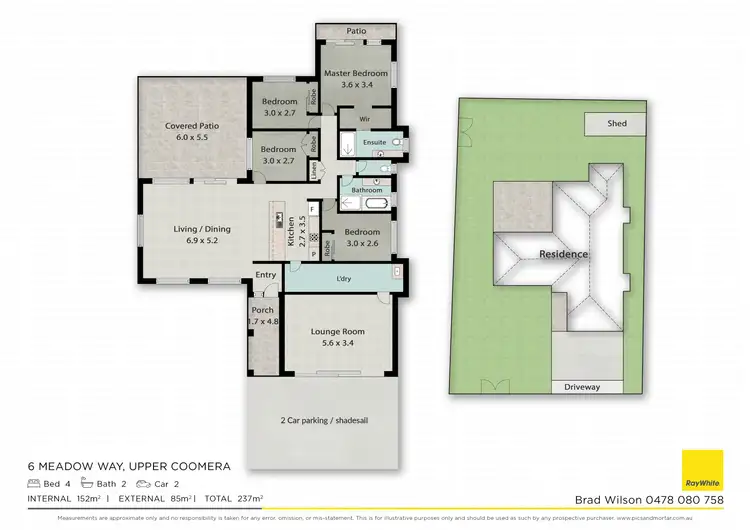 Floorplan of Homely house listing, 6 Meadow Way, Upper Coomera QLD 4209