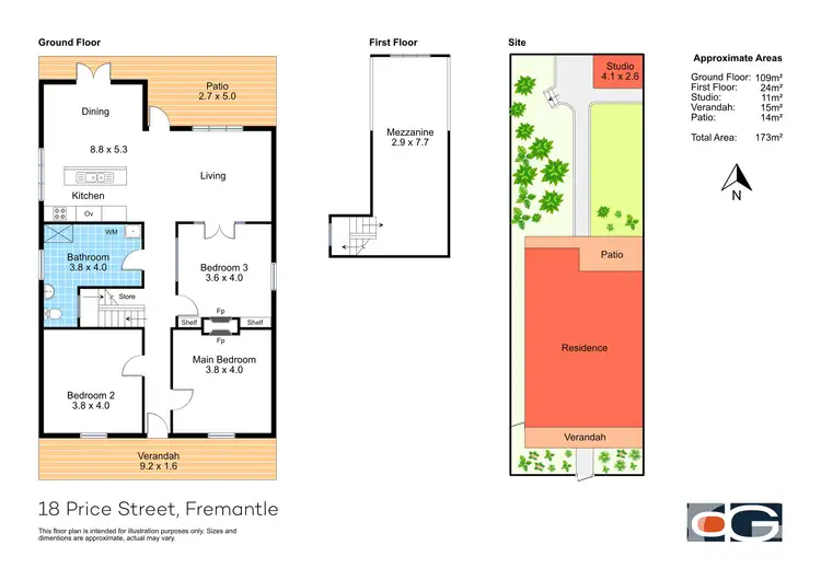 Floorplan of Homely house listing, 18 Price Street, Fremantle WA 6160