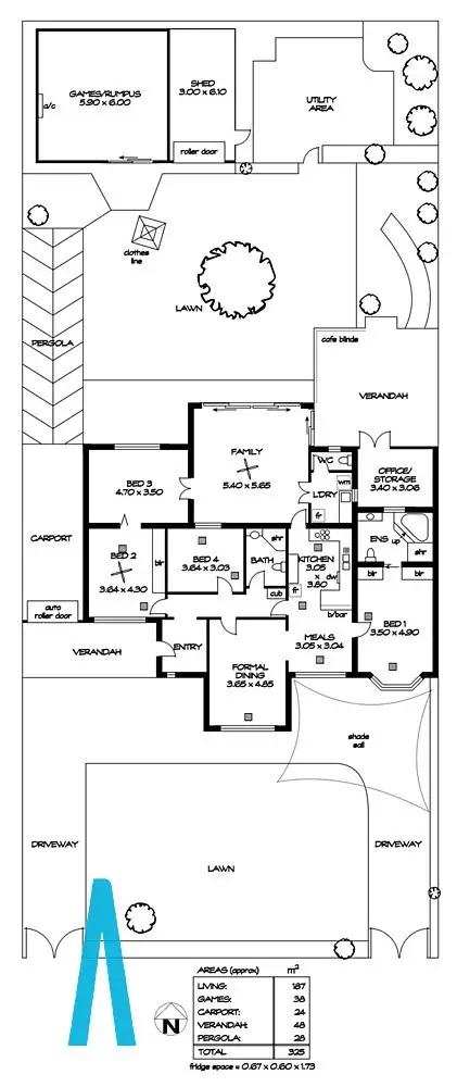 Floorplan of Homely house listing, 40 Melton Street, Glenelg East SA 5045