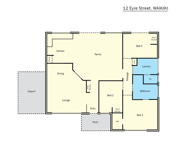 Floorplan of Homely house listing, 12 Eyre Street, Waikiki WA 6169