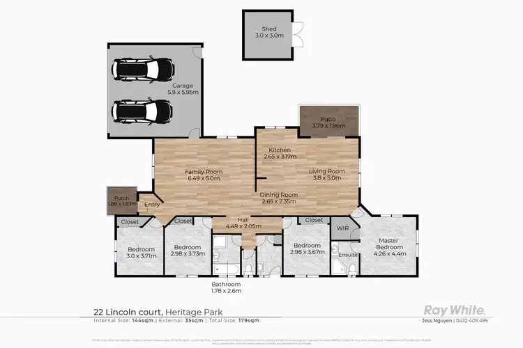 Floorplan of Homely house listing, 22 Lincoln Court, Heritage Park QLD 4118
