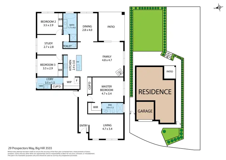 Floorplan of Homely house listing, 29 Prospectors Way, Big Hill VIC 3555