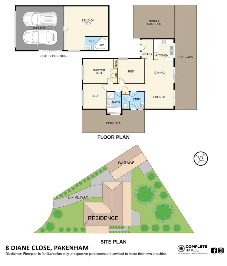 Floorplan of Homely house listing, 8 Diane Close, Pakenham VIC 3810
