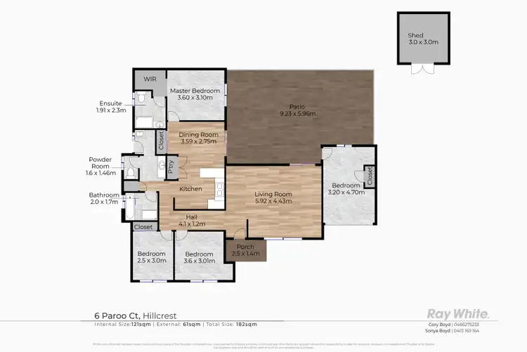 Floorplan of Homely house listing, 6 Paroo Place, Hillcrest QLD 4118