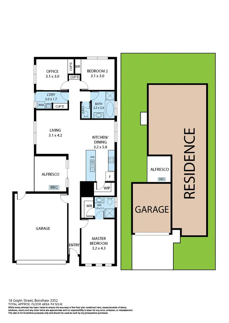 Floorplan of Homely house listing, 18 Goyin Street, Bonshaw VIC 3352