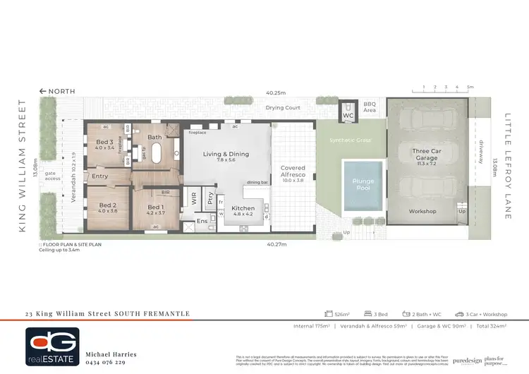 Floorplan of Homely house listing, 23 King William Street, South Fremantle WA 6162