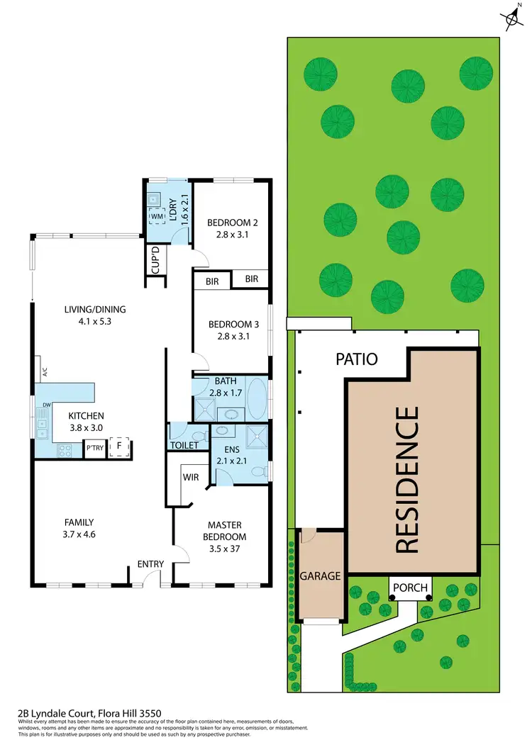Floorplan of Homely house listing, 2B Lyndale Court, Flora Hill VIC 3550