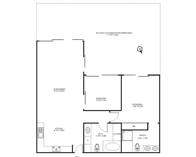 Floorplan of Homely house listing, 211/12-14 Wirra Drive, New Port SA 5015