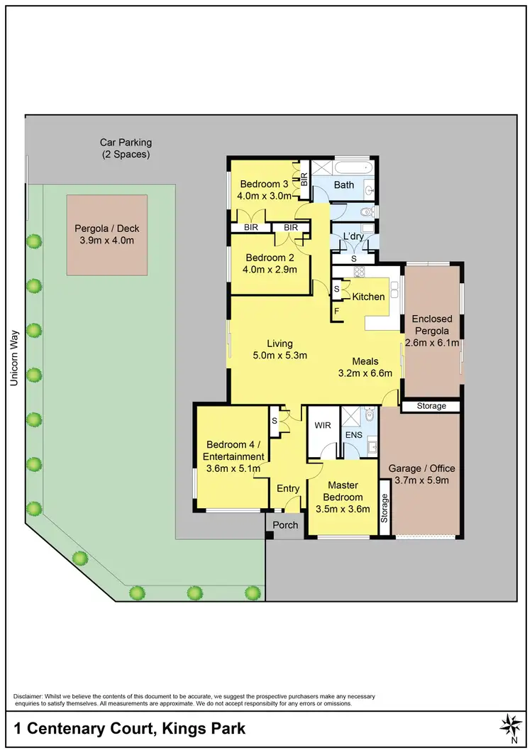 Floorplan of Homely house listing, 1 Centenary Court, Kings Park VIC 3021