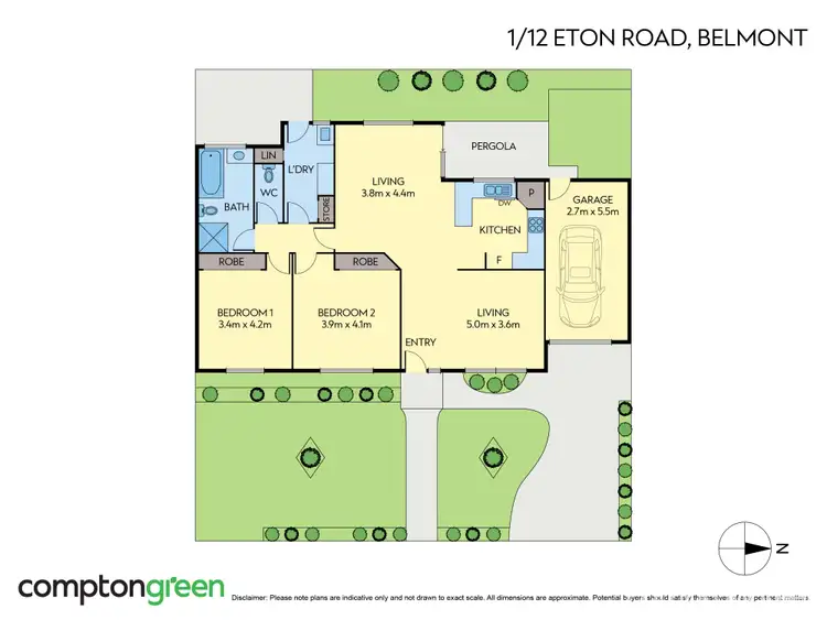 Floorplan of Homely house listing, 1/12 Eton Road, Belmont VIC 3216
