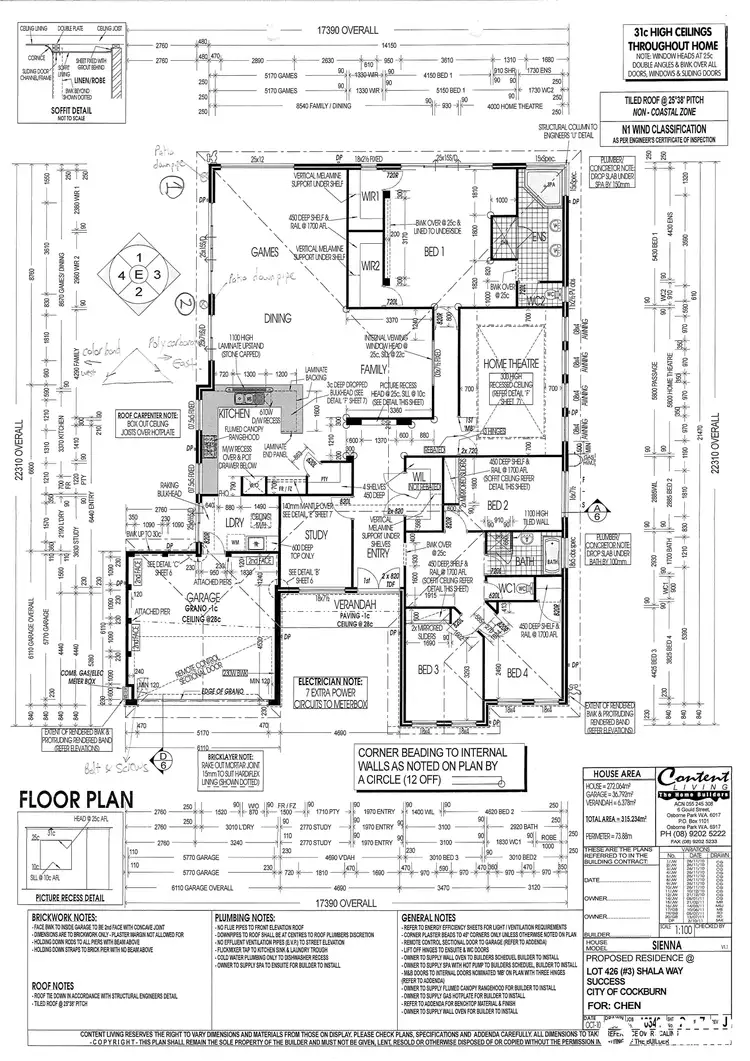 Floorplan of Homely house listing, 3 Shala Way, Success WA 6164