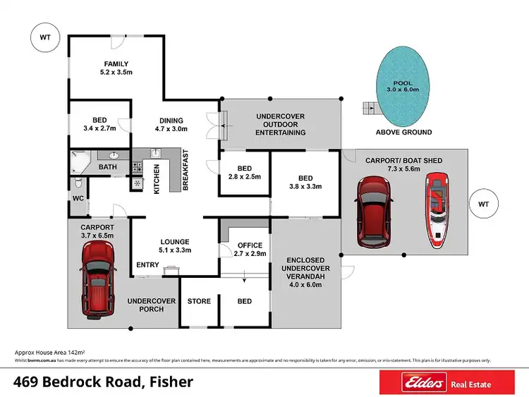Floorplan of Homely house listing, 469 Bedrock Road, Swan Reach SA 5354