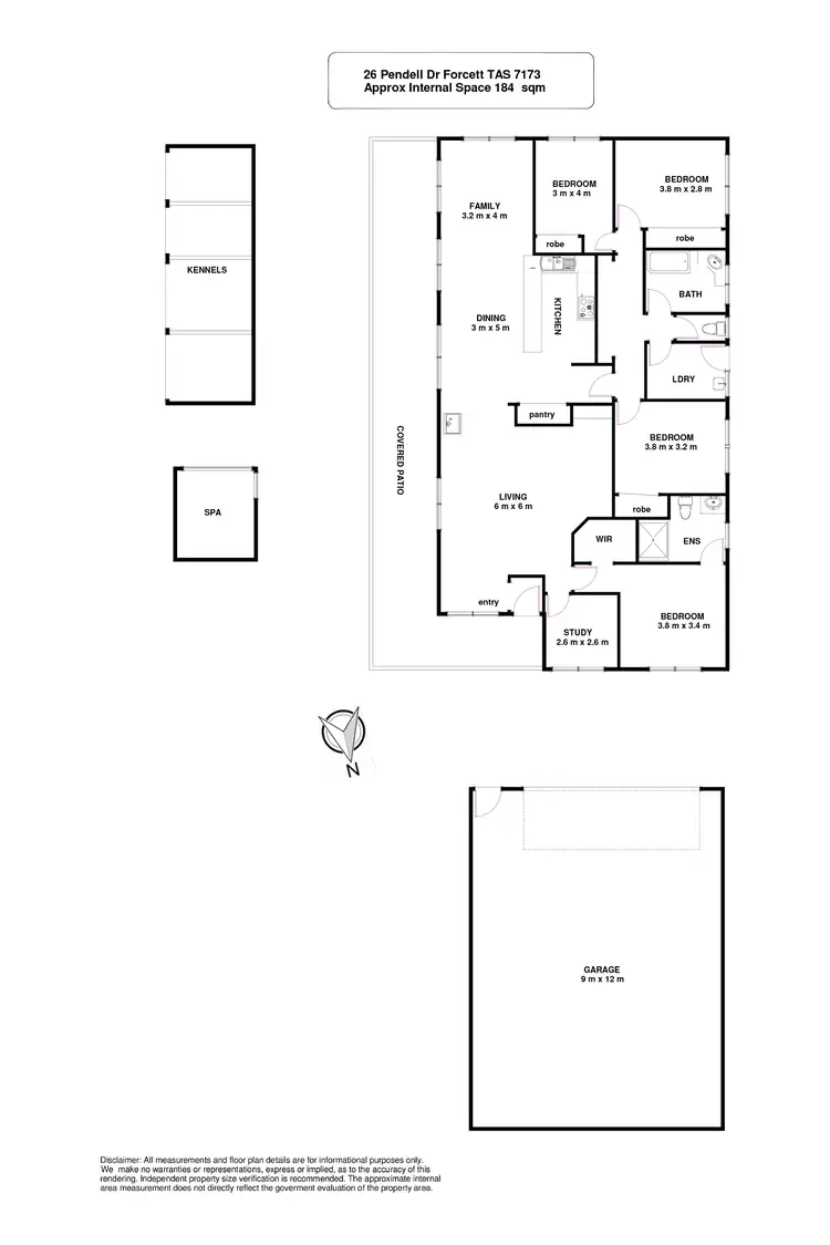 Floorplan of Homely house listing, 26 Pendell Drive, Forcett TAS 7173