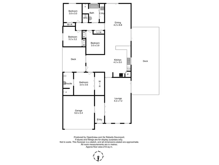 Floorplan of Homely house listing, 6 Briar Court, Latrobe TAS 7307