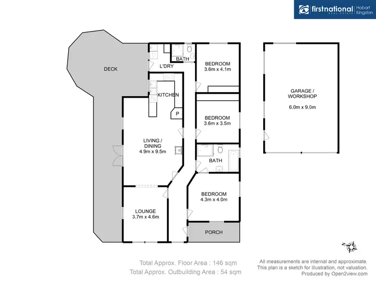 Floorplan of Homely house listing, 10 Crofton Court, Huonville TAS 7109