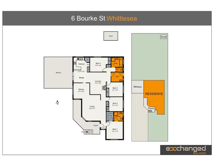 Floorplan of Homely house listing, 6 Bourke Street, Whittlesea VIC 3757