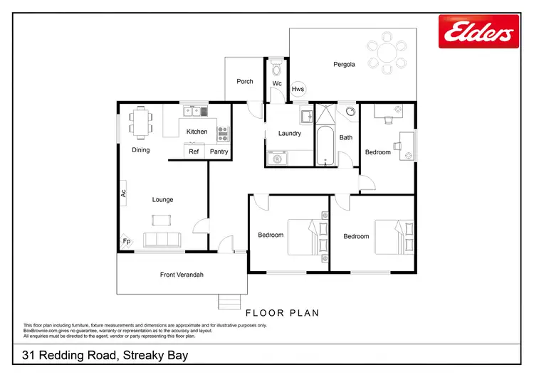 Floorplan of Homely house listing, 31 Redding Road, Streaky Bay SA 5680