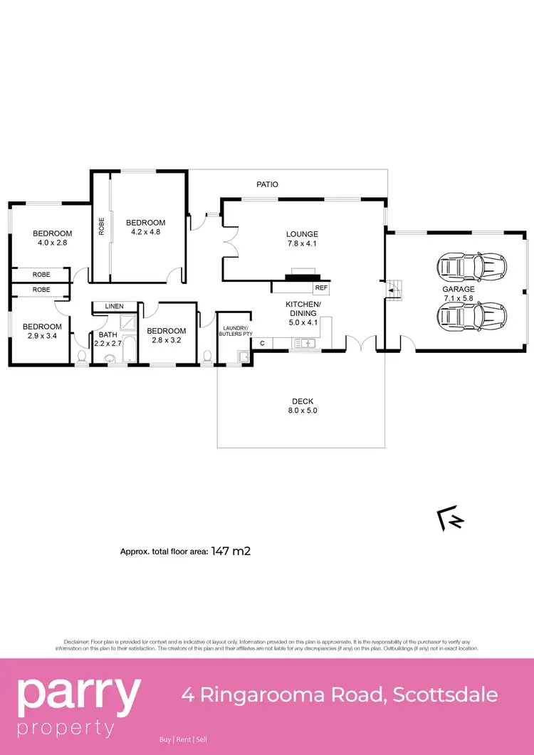 Floorplan of Homely house listing, 4 Ringarooma Road, Scottsdale TAS 7260