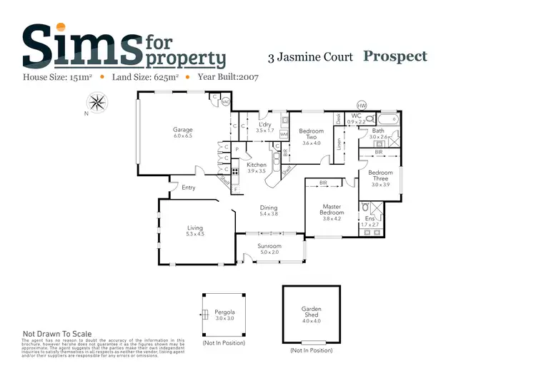 Floorplan of Homely house listing, 3 Jasmine Court, Prospect TAS 7250
