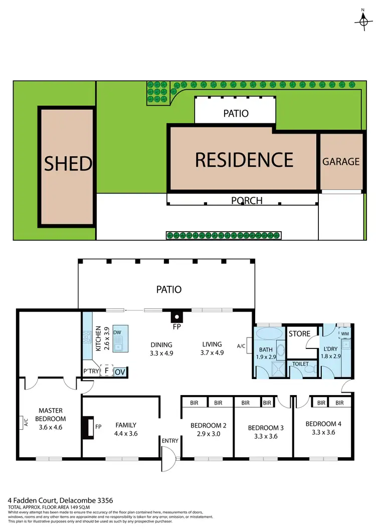 Floorplan of Homely house listing, 4 Fadden Court, Delacombe VIC 3356