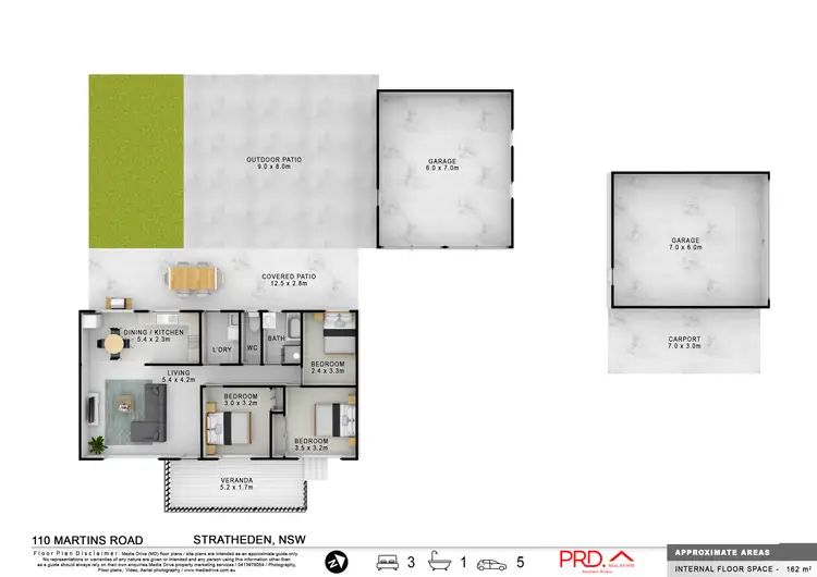 Floorplan of Homely rural property listing, 110 Martins Road, Stratheden NSW 2470