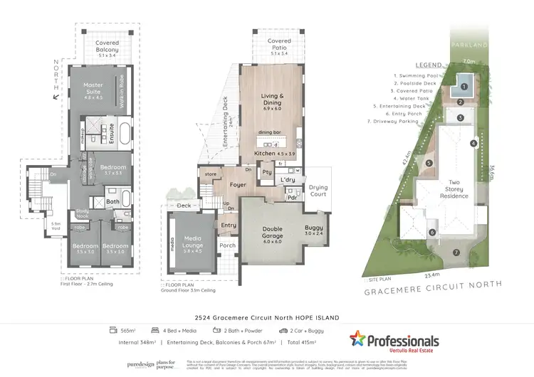 Floorplan of Homely house listing, 2524 Gracemere Circuit North, Hope Island QLD 4212