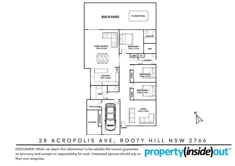 Floorplan of Homely house listing, 28 Acropolis Avenue, Rooty Hill NSW 2766