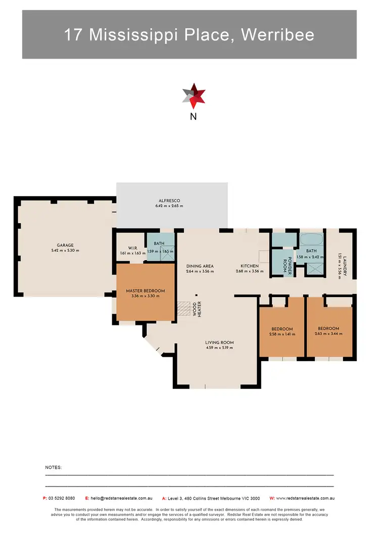 Floorplan of Homely house listing, 17 Mississippi Place, Werribee VIC 3030