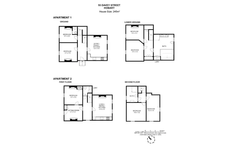 Floorplan of Homely house listing, 55 Davey Street, Hobart TAS 7000