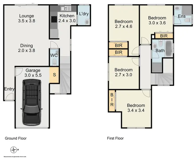 Floorplan of Homely townhouse listing, 10/1-7 Perrin Avenue, Plumpton NSW 2761