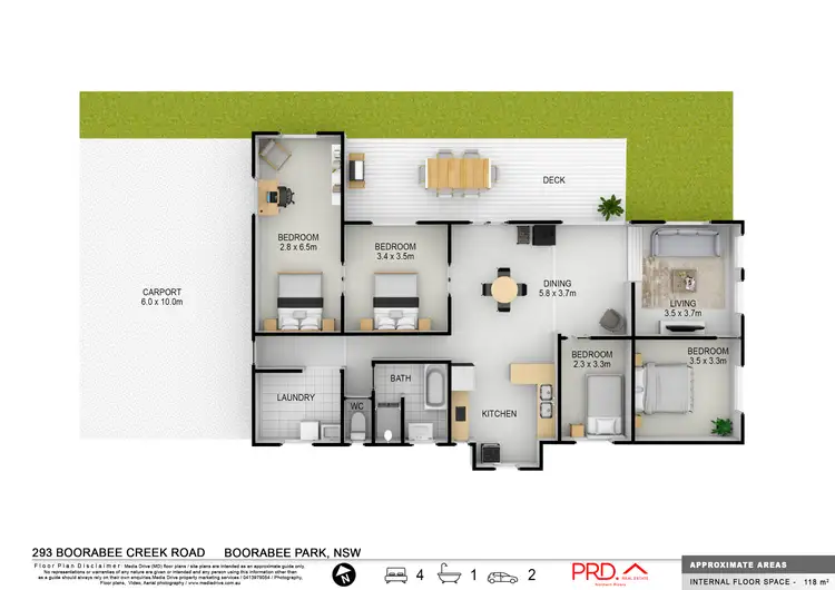Floorplan of Homely rural property listing, 293 Boorabee Creek Road, Boorabee Park NSW 2480