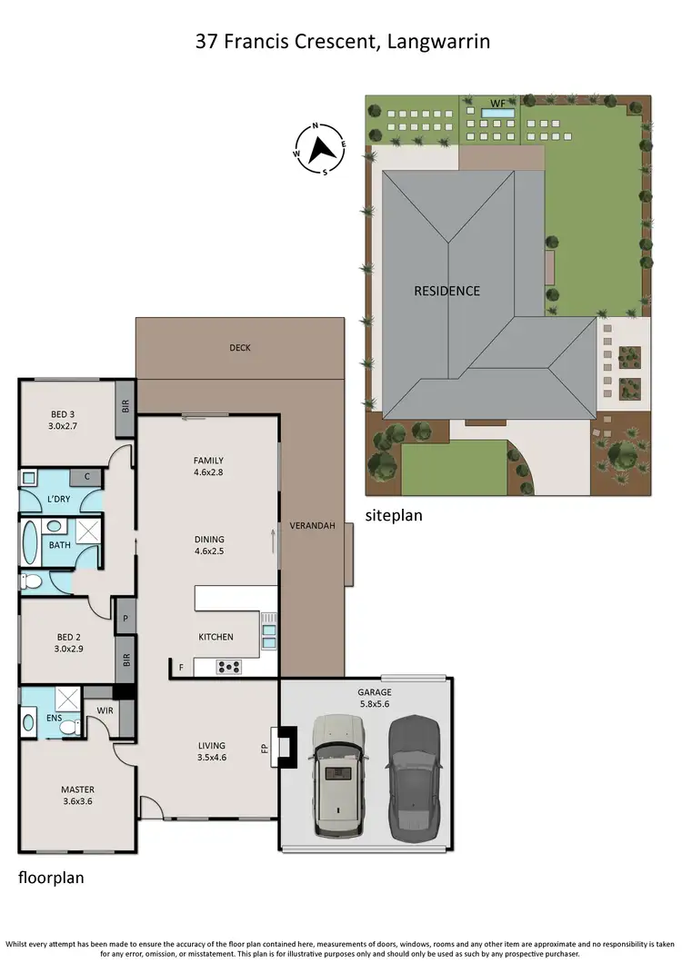 Floorplan of Homely house listing, 37 Francis Crescent, Langwarrin VIC 3910
