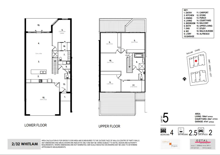 Floorplan of Homely townhouse listing, Unit 5/Block 2 Section 32, Whitlam ACT 2611