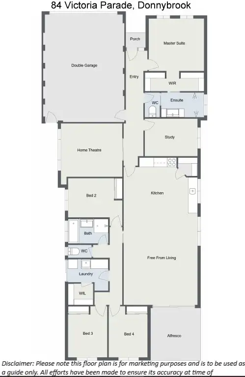 Floorplan of Homely house listing, 84 VICTORIA PARADE, Donnybrook WA 6239