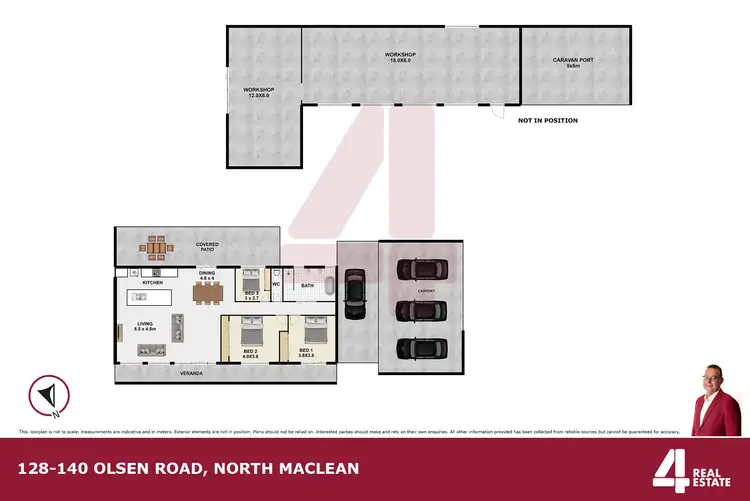 Floorplan of Homely house listing, 128-140 Olson Road, North Maclean QLD 4280