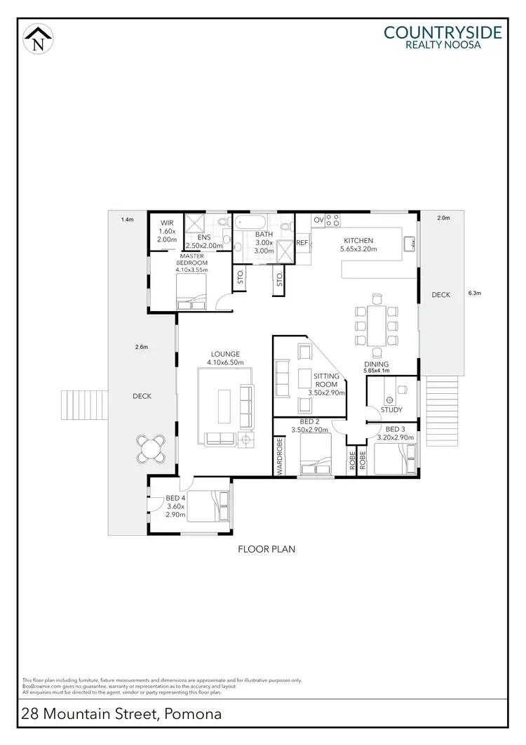 Floorplan of Homely house listing, 28 Mountain Street, Pomona QLD 4568