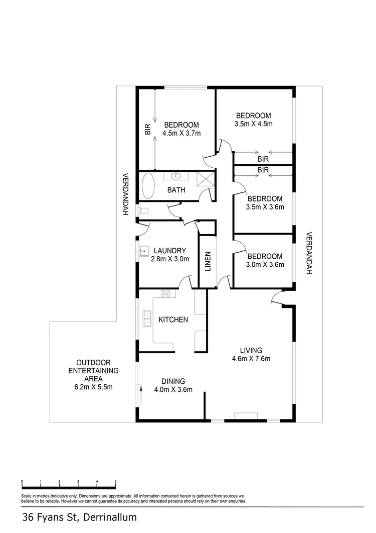 Floorplan of Homely house listing, 36 Fyans Street, Derrinallum VIC 3325