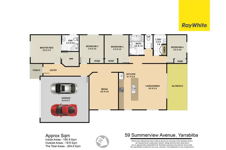 Floorplan of Homely house listing, 59 Summerview Avenue, Yarrabilba QLD 4207