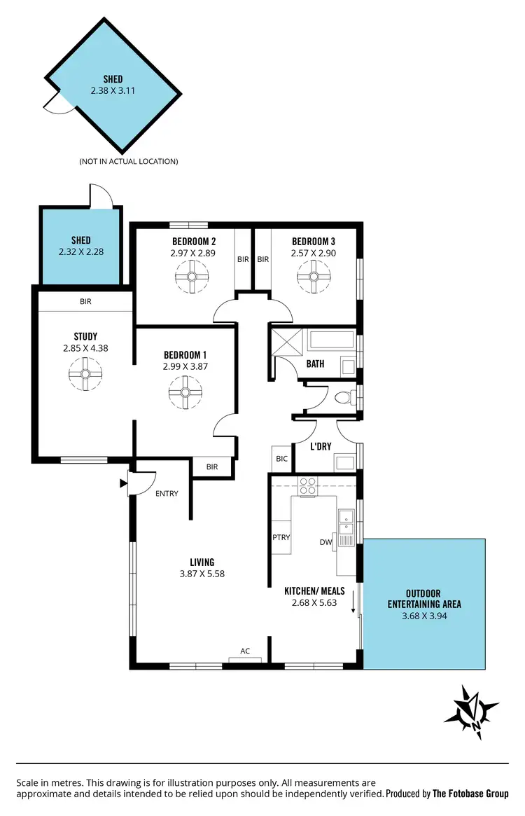 Floorplan of Homely unit listing, 2/3 Lana Street, Reynella SA 5161