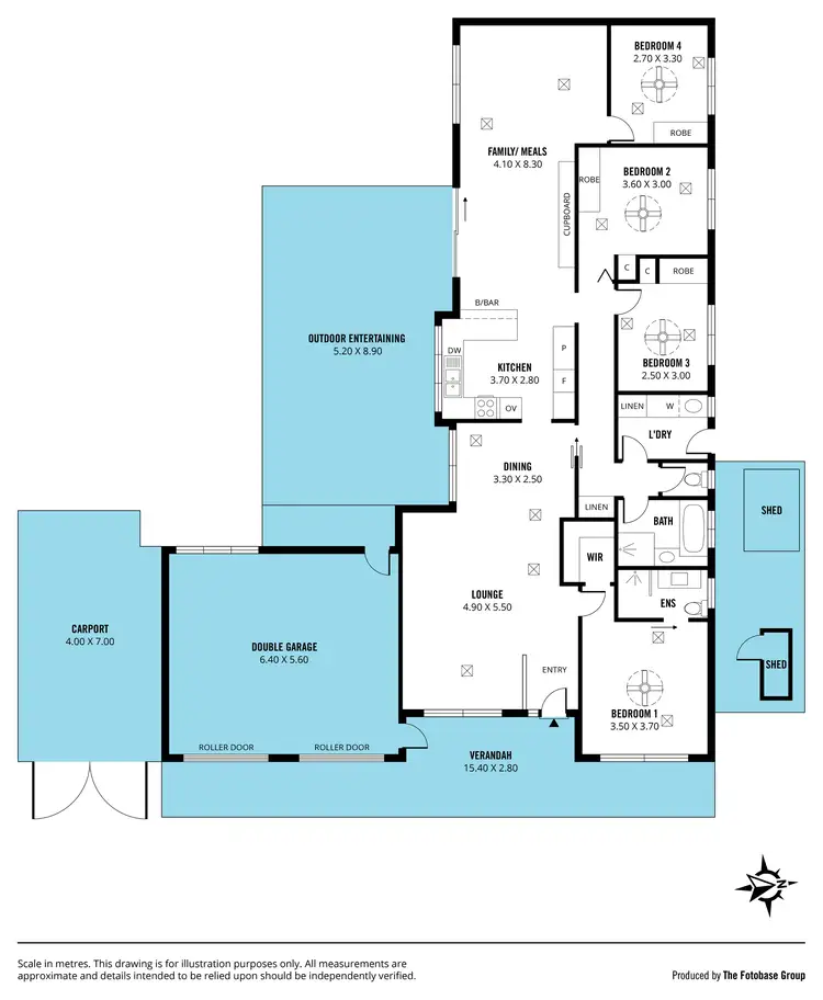 Floorplan of Homely house listing, 10 Foxfield Drive, Onkaparinga Hills SA 5163
