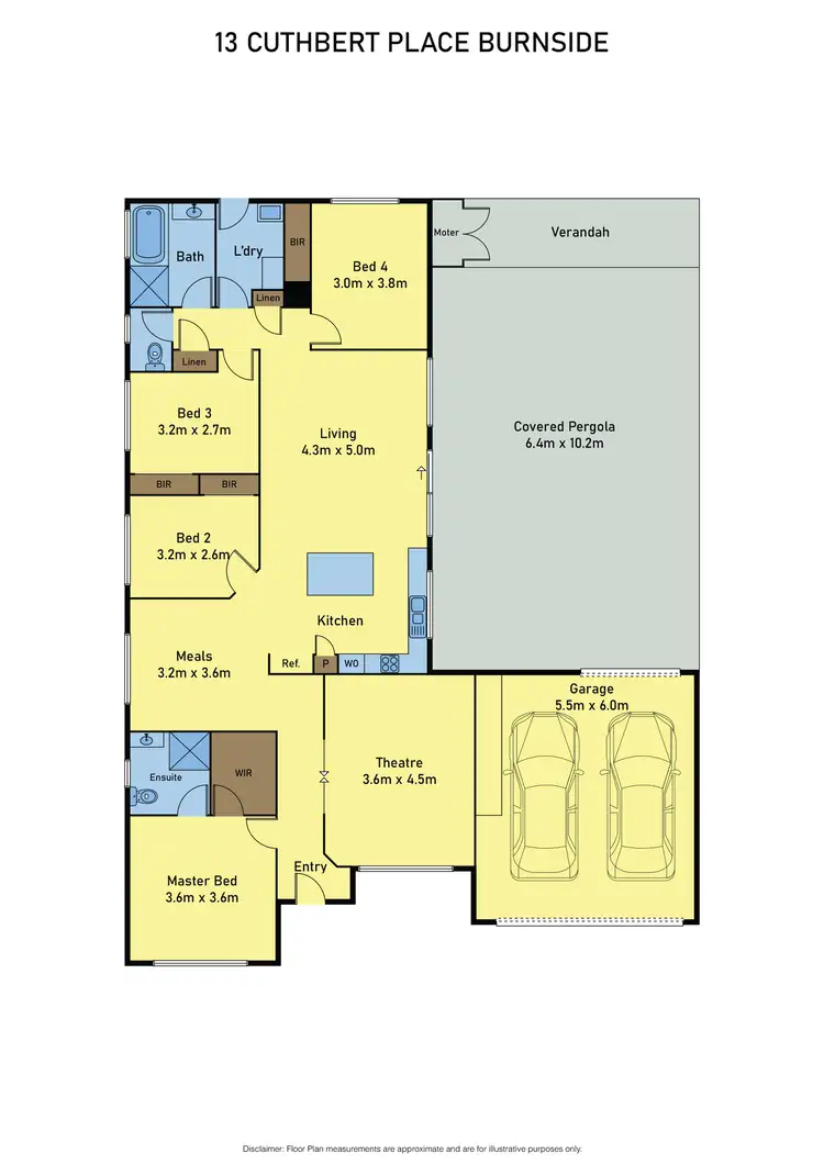 Floorplan of Homely house listing, 13 Cuthbert Place, Burnside VIC 3023