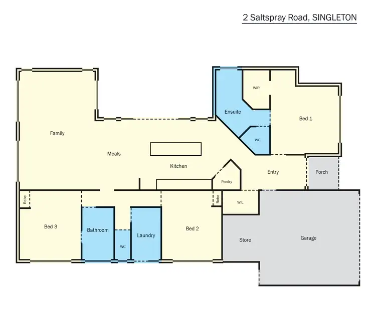 Floorplan of Homely house listing, 2 Saltspray Road, Singleton WA 6175